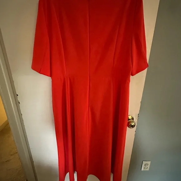 LK Bennett Orange Midi Dress - Picture 7 of 7